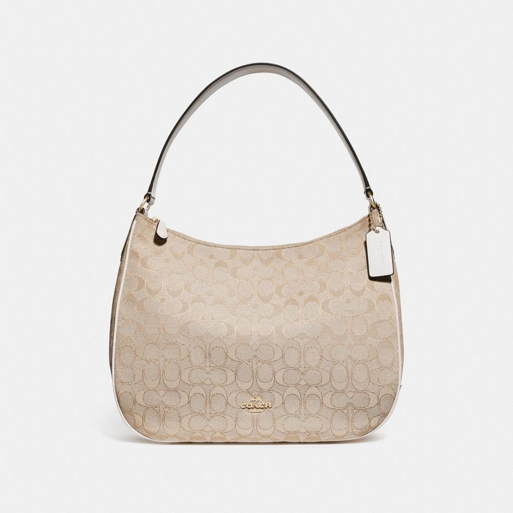 Coach Zip Shoulder Bag in Signature Jacquard